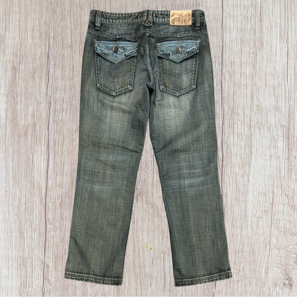 Vintage Y2K Yaso Brand Distressed Biker Diesel Grunge Men's Blue Jeans 36 x 33